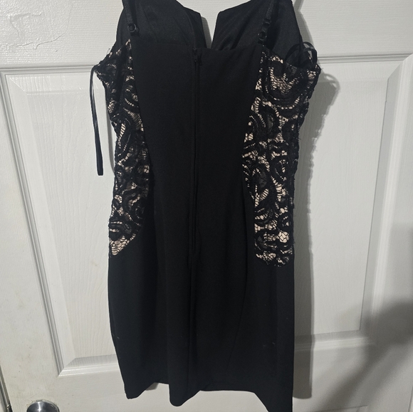 BCX Black and Gold Backless Dress - Picture 3 of 4